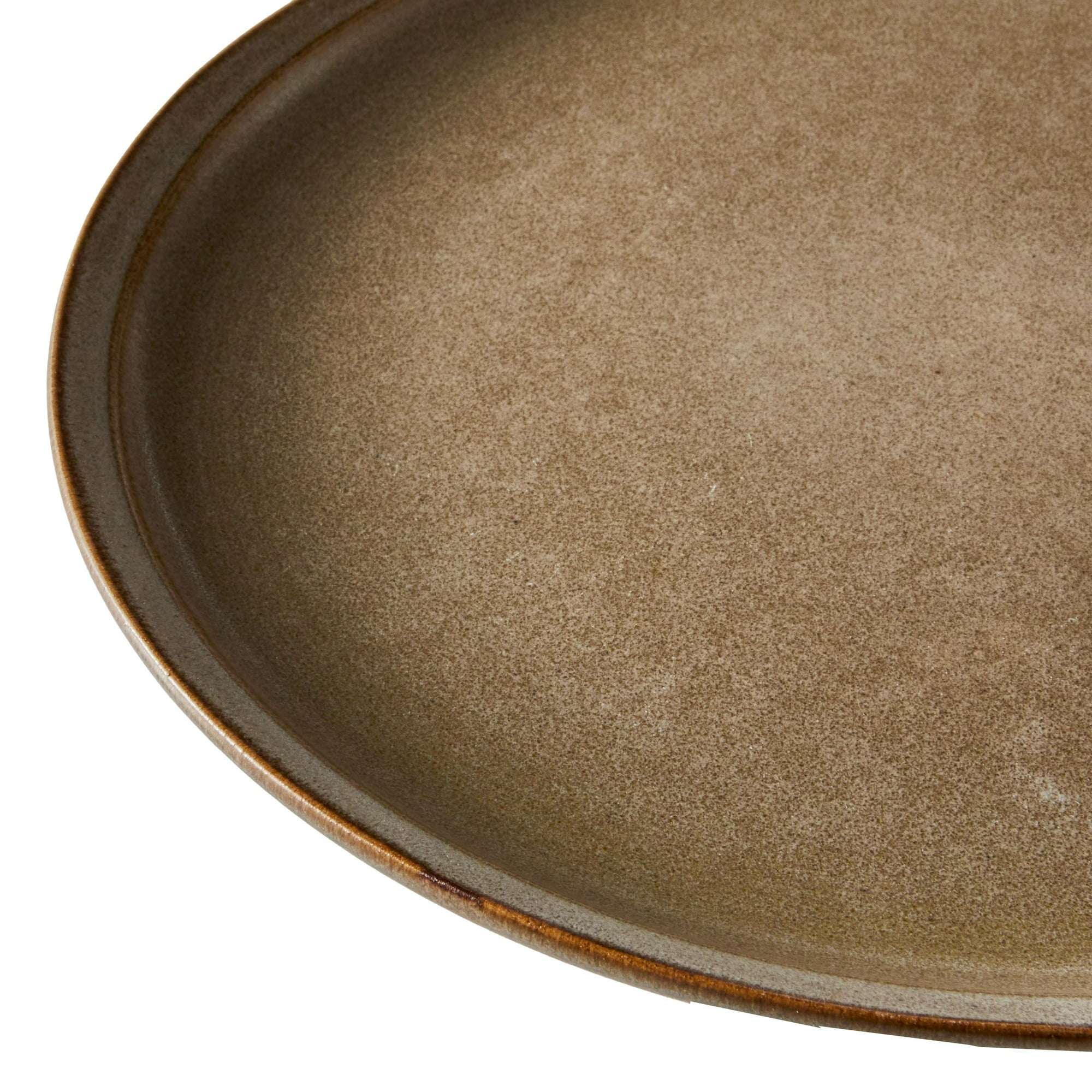 Better Homes and Gardens Banks Brown 10.25-Inch Stoneware Dinner Plate