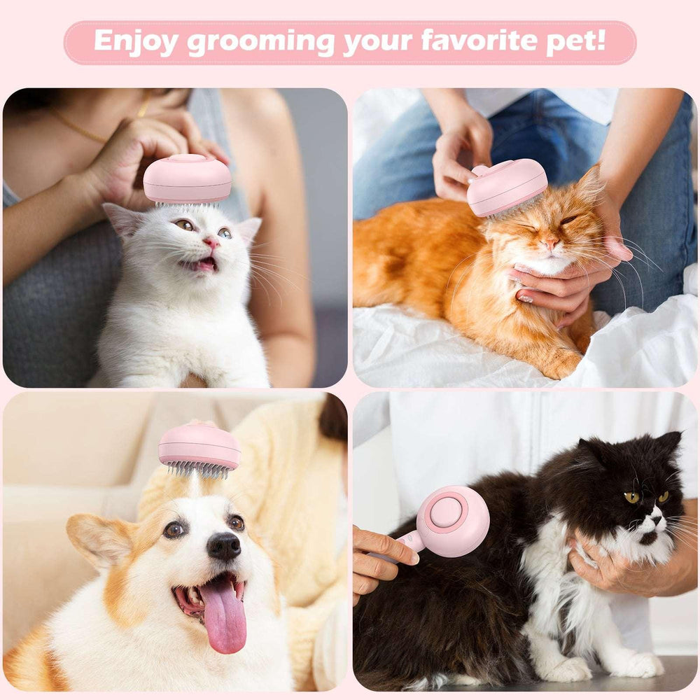 BEBANG Cat Steam Brush 3 in 1, One-Click Hair Removal Brush with Steam for Cats and Dogs - USA MEGA SHOP