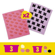 Craft sheet pack with heart and cross patterns, 2 sheets