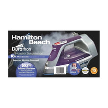 Durathon steam iron pictured on product box