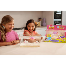 Interactive turtle surprise tank set with purple turtle toy and small baby turtle figures