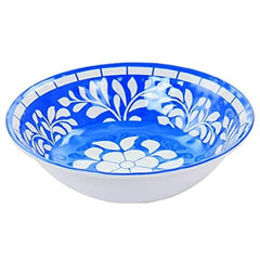 Elama Nelly 12 Piece Melamine Dinnerware Set in Blue
