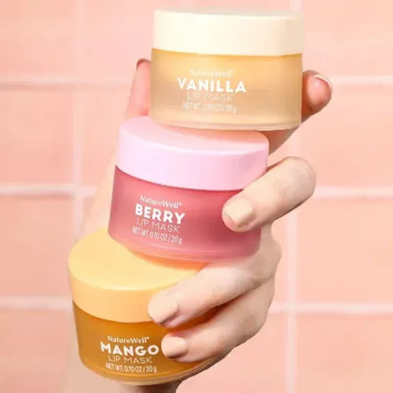 Naturewell Hydrating Lip Masks, Mango, Vanilla & Berry (0.70 Oz., 3 Pk.)