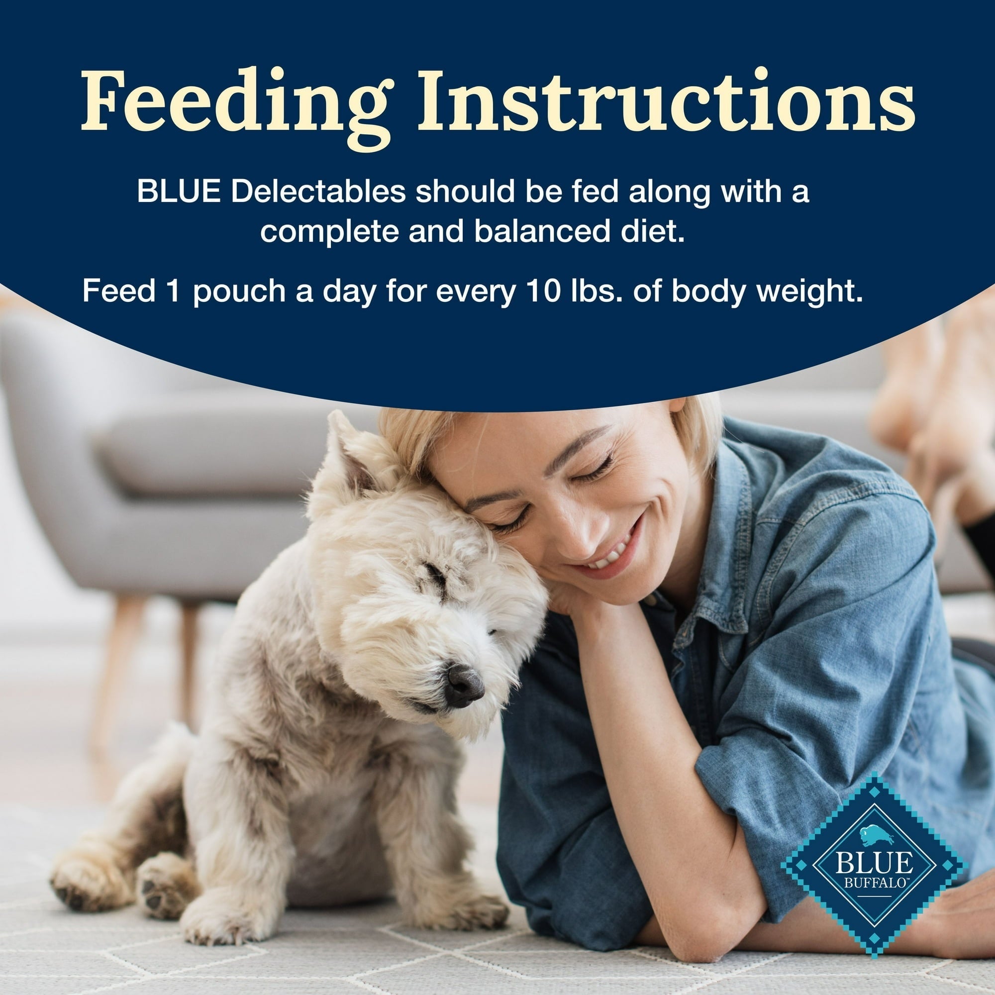 Blue Buffalo Delectables Natural Wet Dog Food Toppers, Hearty Beef, 3-oz Pouch