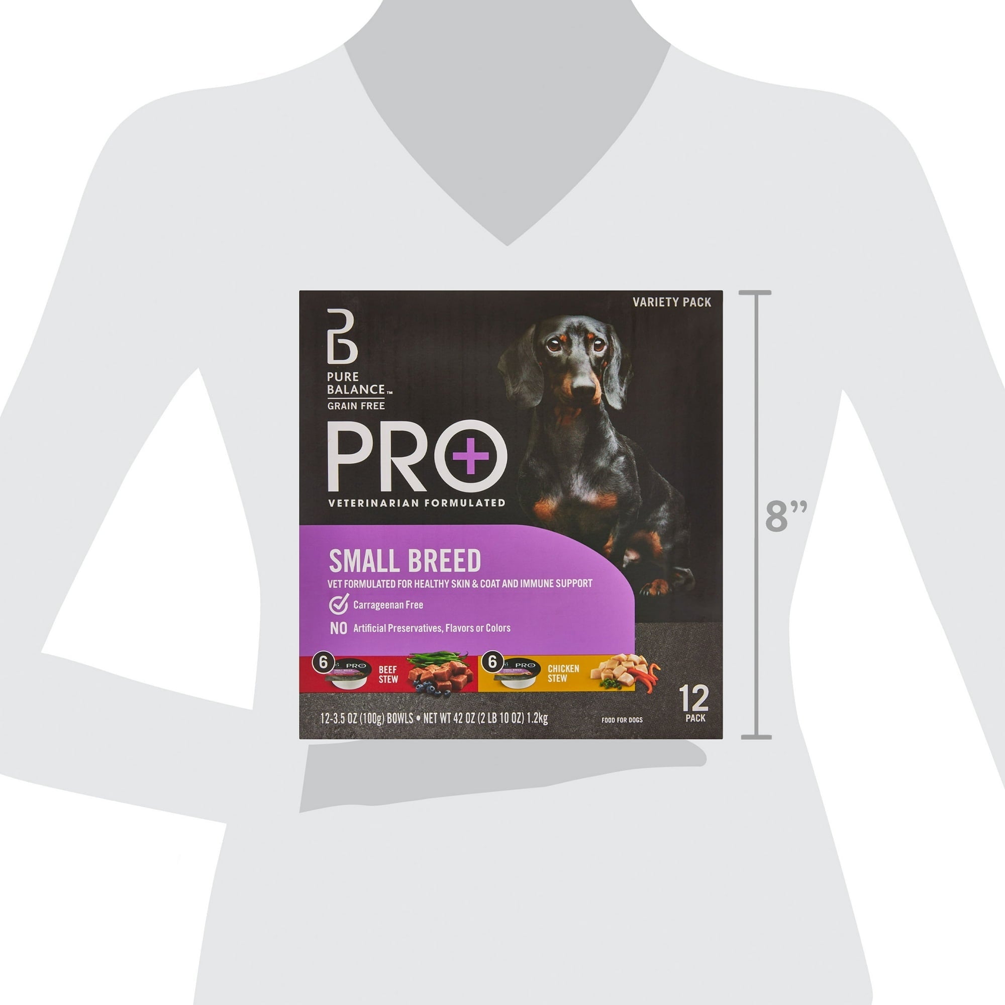 Pure Balance Pro Beef Stew & Chicken Stew for Small Breeds Wet Dog Food 3.5 oz