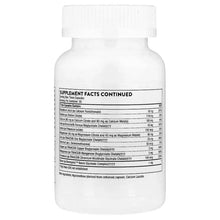 Dietary supplement bottle back label with Supplement Facts table
