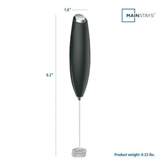Mainstays Milk Frother, Battery-Powered Handheld Milk Frother Wand