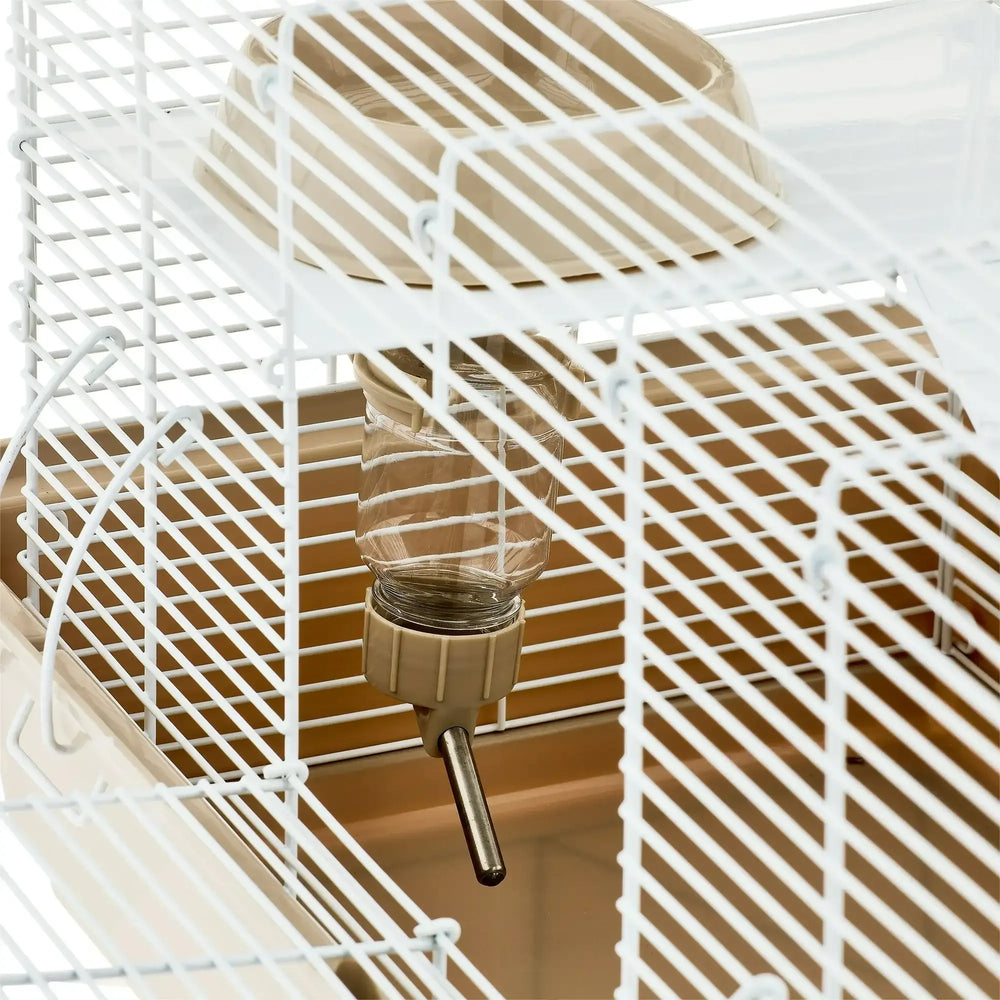 Vibrant Life Split-Level Hamster Habitat with Running Wheel & Feeding Accessories - USA MEGA SHOP