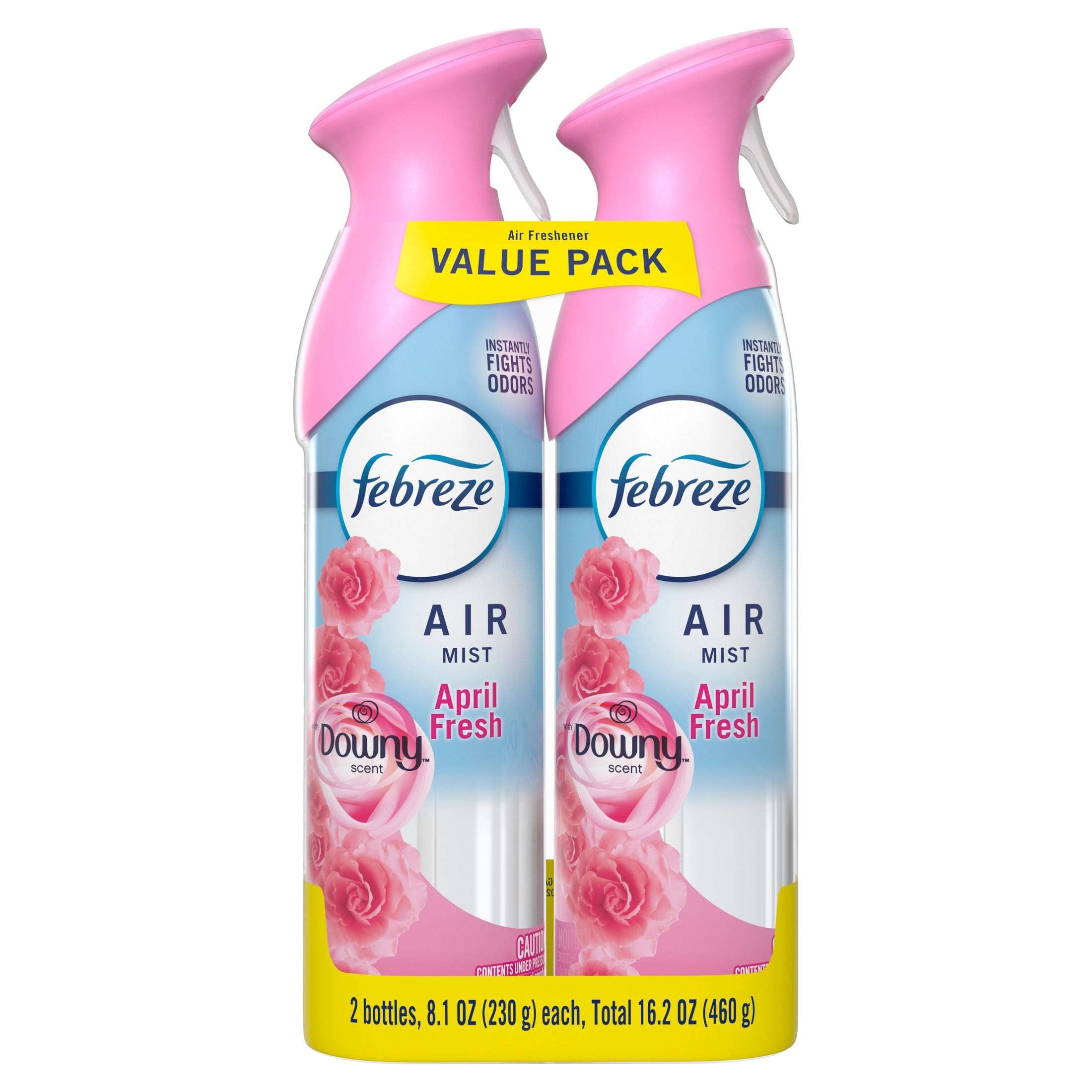 Febreze Air Mist Air Freshener Spray, Downy April Fresh, 8.1oz, 2 Count