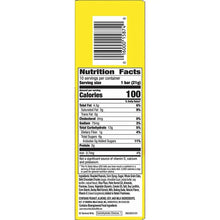 Nutrition Facts panel for dark chocolate peanut and almond mini granola bars