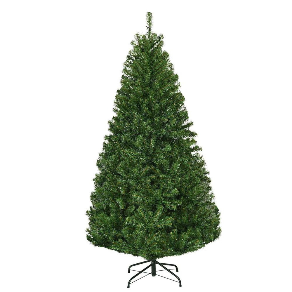 Costway 6Ft Pre-Lit Artificial Christmas Tree Hinged 350 LED Lights - USA MEGA SHOP