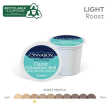 Recyclable K-Cup pods for Classic Cinnamon Roll, light roast, two pod cups