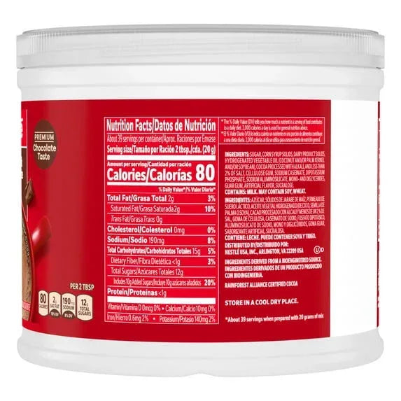 Nestle Hot Cocoa Rich Milk Chocolate Flavored Mix Powder, 27.7 oz, Can