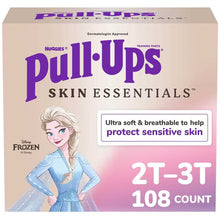 Pull-Ups Skin Essentials training pants box, size 2T–3T, 108 count
