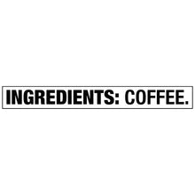Ingredients panel reading coffee