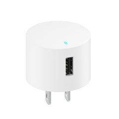onn 12W Single USB-A Port Wall Charger with 3ft USB-C to USB Cable, Foldable Plug, White - Compatible with iPhone 17/16/15 Series, Samsung Galaxy, Google Pixel, and more
