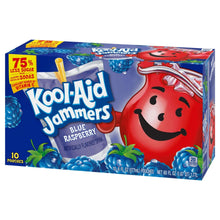 Kool-Aid Jammers 10-pack drink mix pouches box with Blue Raspberry flavor