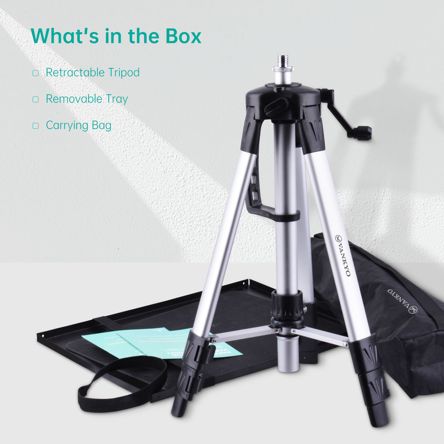 VANKYO WT50 Aluminum Tripod Projector Stand, Adjustable and Portable