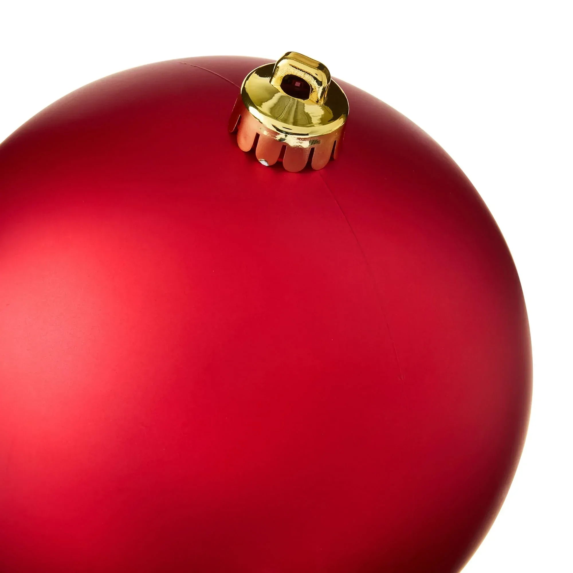 4-Count Matte Red Shatterproof Christmas Ornaments, 5.9 in, by Holiday Time