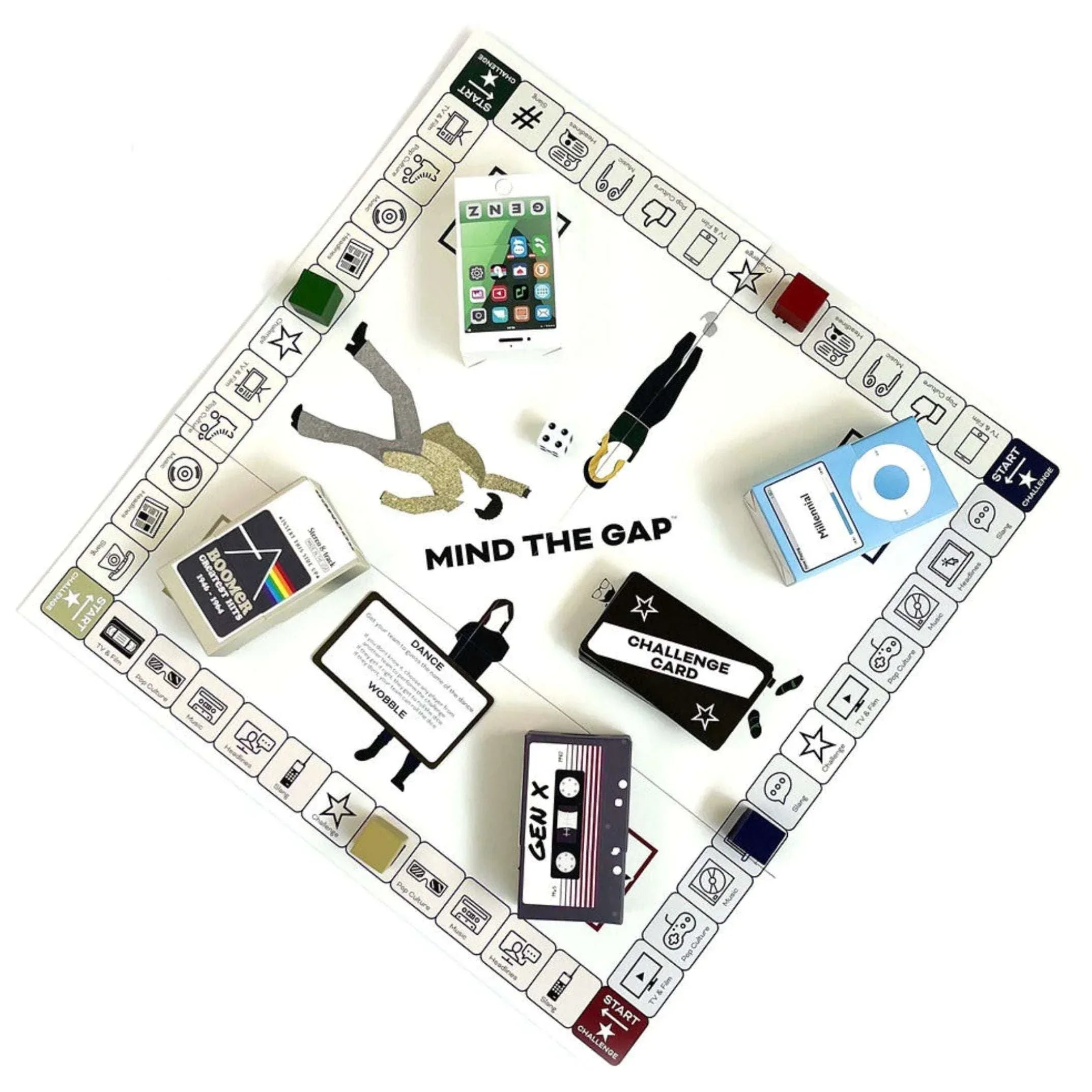 Spin Master Games, Solid Roots Mind the Gap, Trivia Game for the Generations, for Ages 10 and up - USA MEGA SHOP