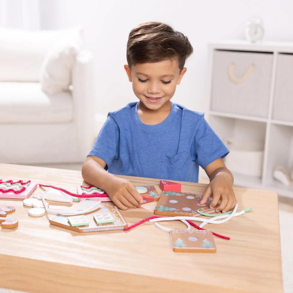 Melissa & Doug Pink Wooden Gingerbread House Reusable, Mess-Free Play Set Activity for Boys and Girls - USA MEGA SHOP