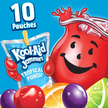 Kool-Aid Jammers Tropical Punch pouch pack featuring 10 pouches count and character art