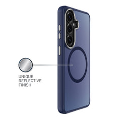 Body Glove Magnetic Compatible Reflector Phone Case for Samsung Galaxy S26 - Metallic Blue
