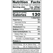 Dot’s Chipotle Honey pretzel twists nutrition facts label
