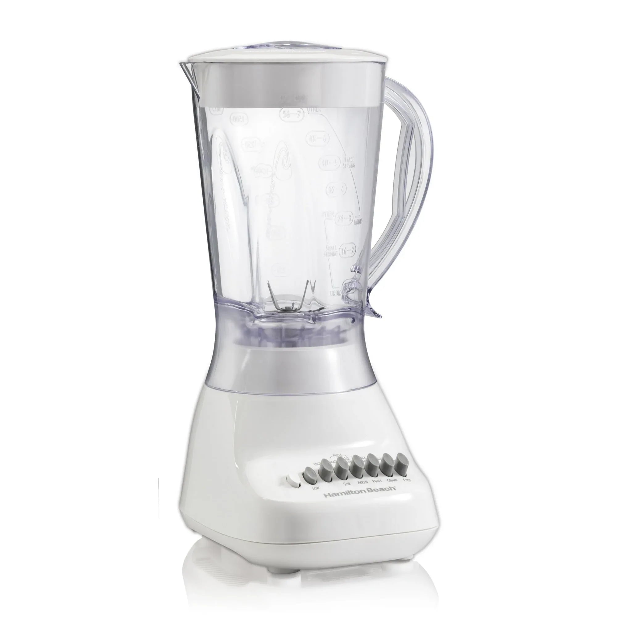 Hamilton Beach 10-Speed Smoothie Blender for Kitchen, 56 oz Jar for Smoothies and Shakes, White - USA MEGA SHOP