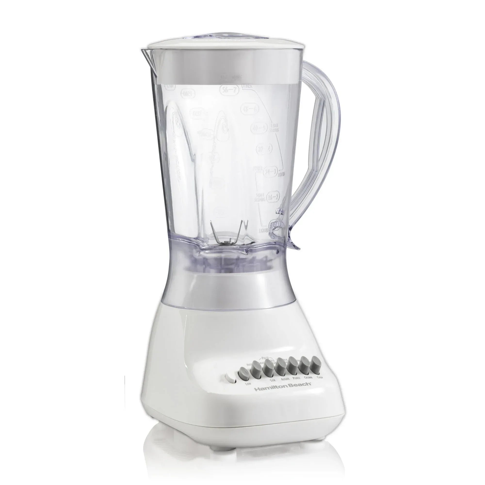 Hamilton Beach 10-Speed Smoothie Blender for Kitchen, 56 oz Jar for Smoothies and Shakes, White