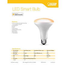 LED smart bulb product sheet with features, specifications, and bulb illustration