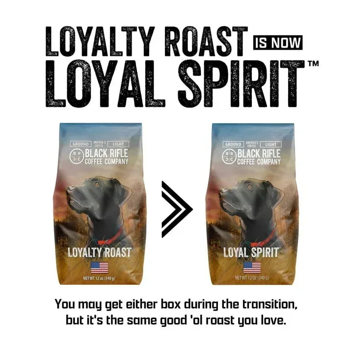 Black Rifle Coffee Company Loyal Spirit, Light Roast, Ground Coffee, 12 oz