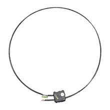 Trail camera cable lock with black steel cable and key lock head