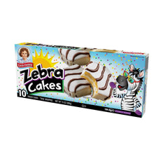 Little Debbie ZEBRA® cakes snack cake family pack box with zebra character artwork