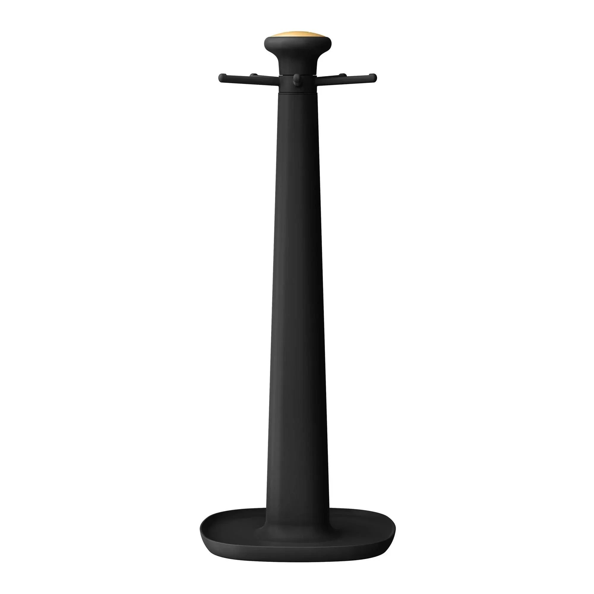 Beautiful 6-Piece Silicone Kitchen Utensil Tool Set with Rotating Rack, Black Sesame by Drew Barrymore