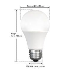 Feit Electric Smart LED 9 Watt (60 Watt Eq.) Color Changing/Tunable White Light Bulb, A19, E26, Dimmable