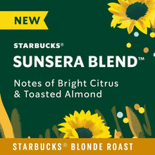 Starbucks Sunsera Blend panel: Notes of Bright Citrus & Toasted Almond