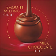 Milk chocolate candy with a smooth melting center illustration