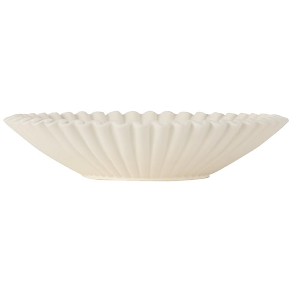 Better Homes & Garden off White Tabletop Decorative Ribbon Design Bowl