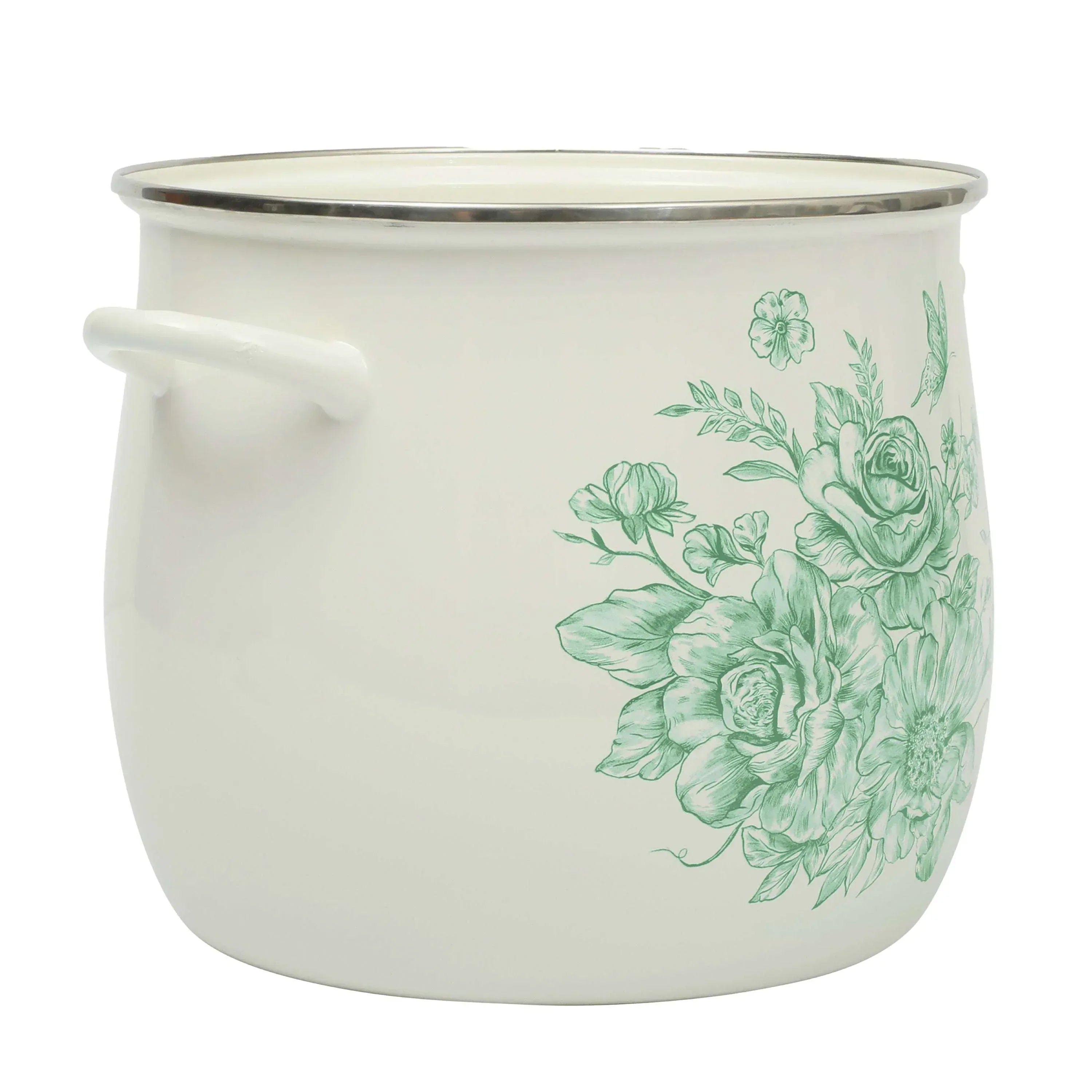 The Pioneer Woman Agatha 12-Quart Enamel on Steel Stock Pot