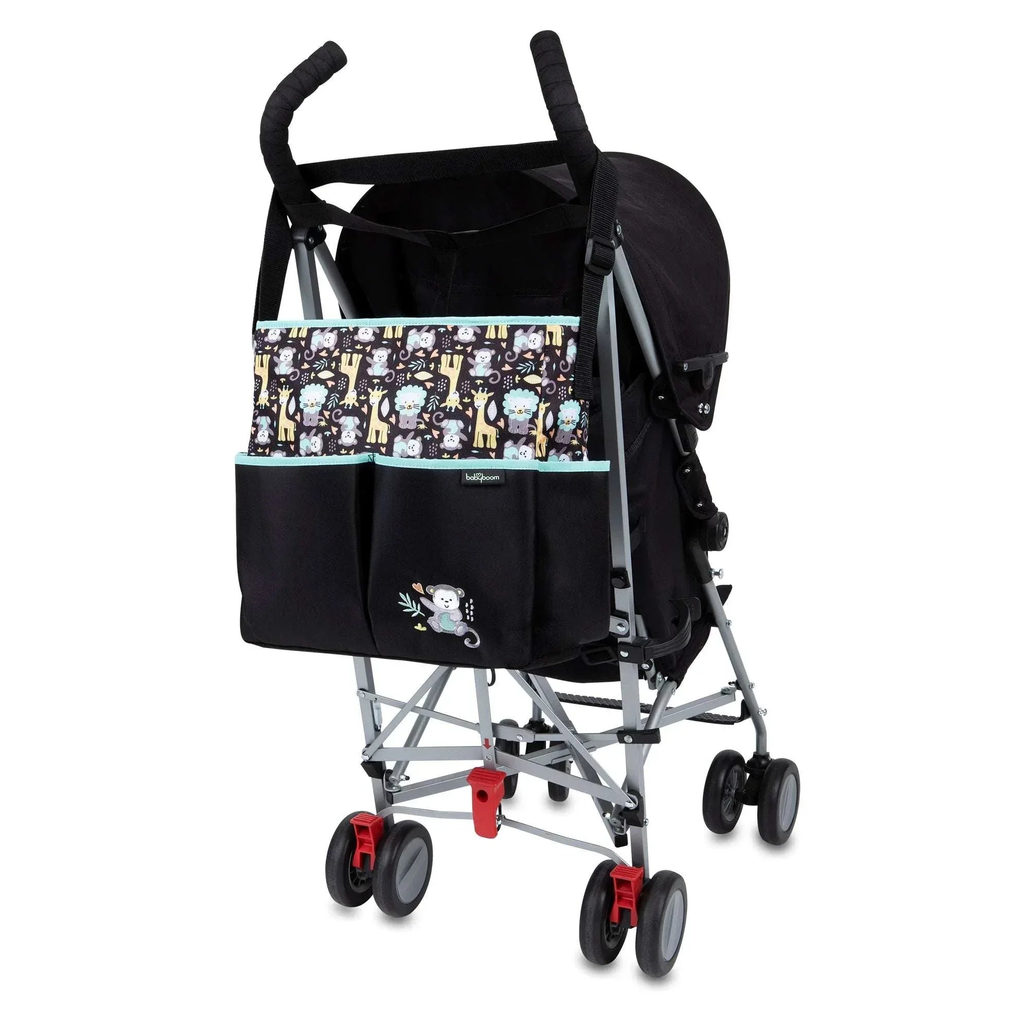 Baby Boom Monkey Print Tote Diaper Bag, Zip Top, Unisex, Infant, Toddler - USA MEGA SHOP