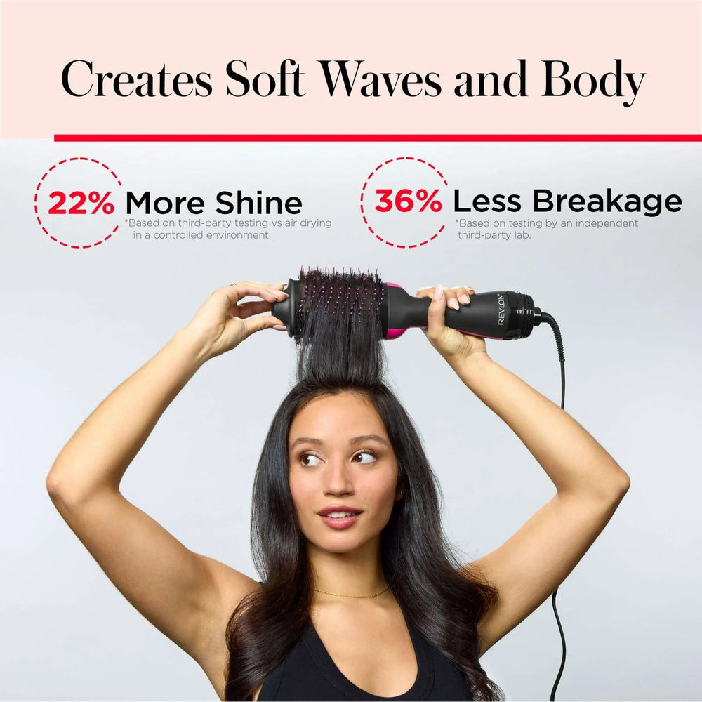 Revlon One-Step Volumizer Hair Dryer Ceramic Brush, Radiant Ruby (Limited Edition) - USA MEGA SHOP