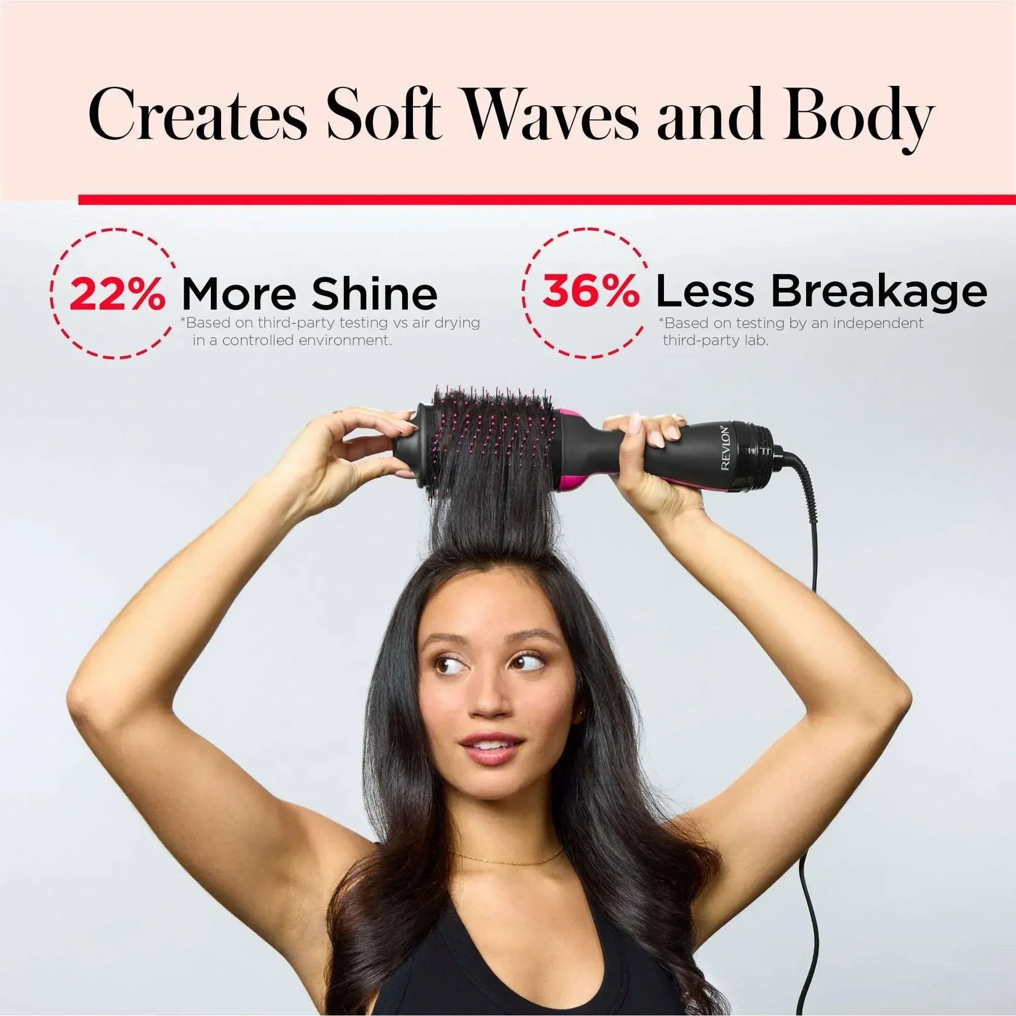 Revlon One-Step Volumizer Hair Dryer Ceramic Brush, Radiant Ruby (Limited Edition)