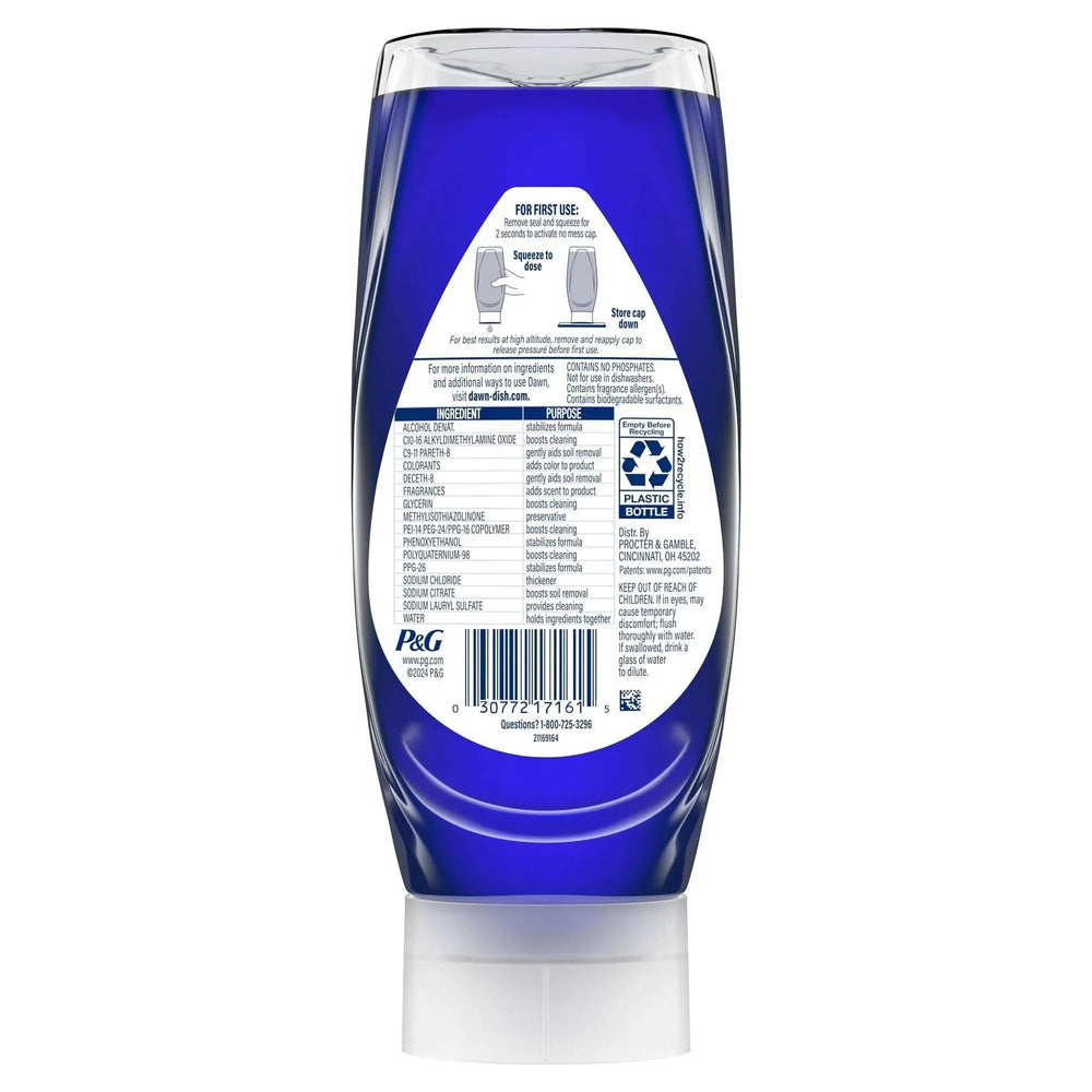 Dawn Platinum Plus PowerSuds Liquid Dish Soap, 13.6 oz. EZ-Squeeze Bottle - USA MEGA SHOP
