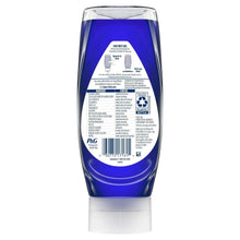 Dish soap bottle back label, blue EZ-Squeeze container