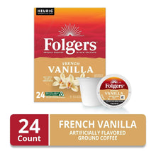 Keurig K-Cup French Vanilla 24 count box with pod cup