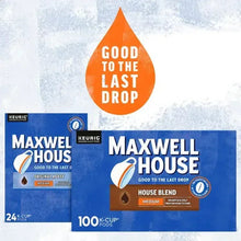 Maxwell House House Blend Medium 100-count K-Cup coffee pod box with Good to the last drop