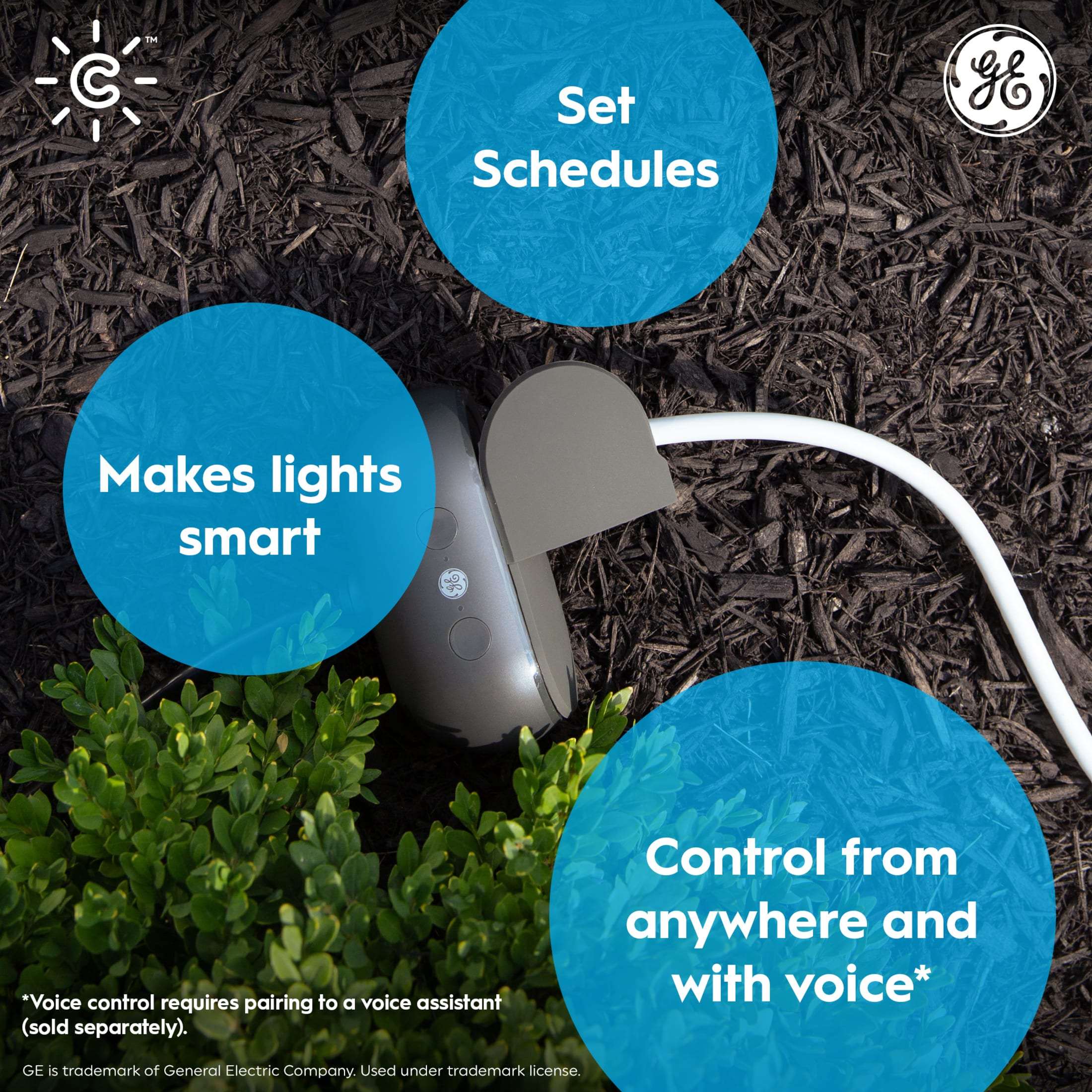 GE Cync Outdoor Smart Plug, Works with Alexa and Google, Matter Compatible, 1 Pack