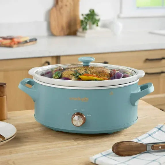 Crock-Pot Manual 7-Quart Slow Cooker, Reflection - USA MEGA SHOP