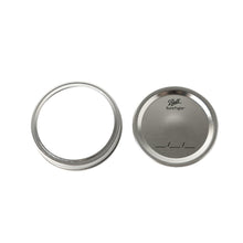 Airtight Mason jar lid and ring set, flat lid and screw band shown